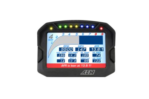 CD-5L Carbon Logging Display 5-inch diagonal screen, carbon fiber composite enclosure, wiring harness included AEM Electronics