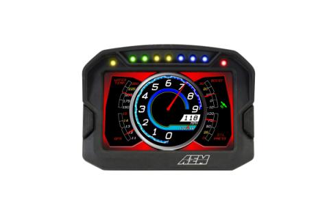CD-5G Carbon Non-Logging Display with Internal GPS 5-inch diagonal screen, carbon fiber composite enclosure, GPS antenna and wiring harness included AEM Electronics