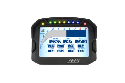 CD-5G Carbon Non-Logging Display with Internal GPS 5-inch diagonal screen, carbon fiber composite enclosure, GPS antenna and wiring harness included AEM Electronics
