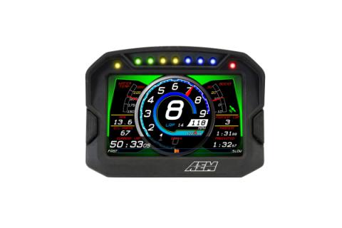 CD-5G Carbon Non-Logging Display with Internal GPS 5-inch diagonal screen, carbon fiber composite enclosure, GPS antenna and wiring harness included AEM Electronics