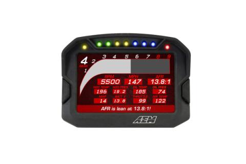 CD-5LG Carbon Logging Display with Internal GPS 5-inch diagonal screen, carbon fiber composite enclosure, GPS antenna and wiring harness included AEM Electronics