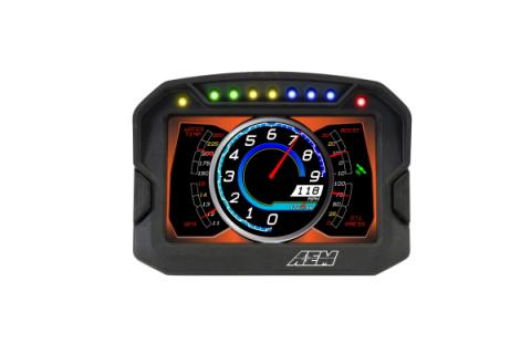 CD-5LG Carbon Logging Display with Internal GPS 5-inch diagonal screen, carbon fiber composite enclosure, GPS antenna and wiring harness included AEM Electronics