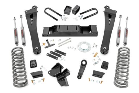 5.0 Inch Dodge Radius Arm Suspension Lift Kit w/AISIN Transmission 19-Up Ram 3500 4WD Diesel Rough Country