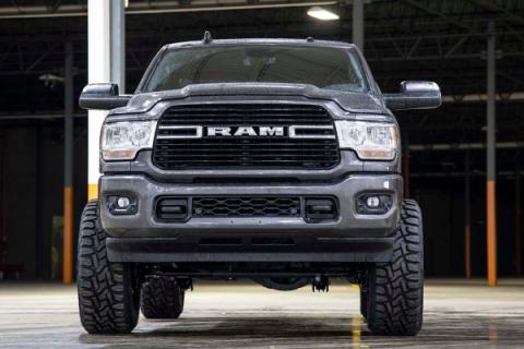 5.0 Inch Dodge Suspension Lift Kit Dual Rate Front and Rear Coil Springs Radius Arms 19-Up Ram 2500 4WD Diesel Rough Country