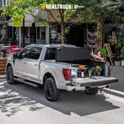 BAKFlip MX4 (GEN 3) Hard Folding Truck Bed Cover Matte Finish 2007-2021 Toyota Tundra 5 Foot 6 Inch Bed without Deck Rail System without Trail Special Edition Storage Boxes BAK