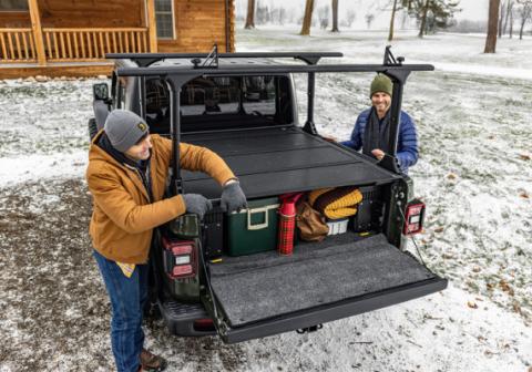 BAKFlip MX4 TS Hard Folding Truck Bed Cover 2017-2025 Ford F-250/350 8 Foot 2 Inch Bed BAK