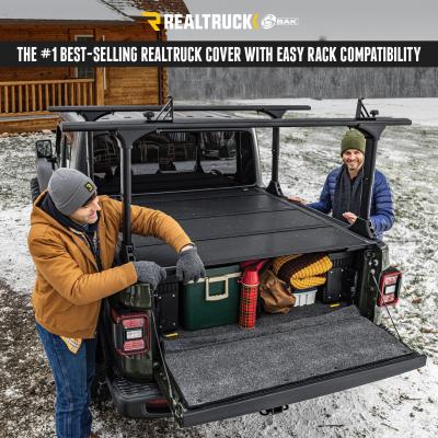 BAKFlip MX4 TS Hard Folding Truck Bed Cover 2022-2025 Toyota Tundra 5 Foot 7 Inch Bed without Deck Rail System without Trail Special Edition Storage Boxes BAK