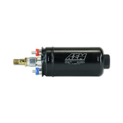 400LPH (Metric) Inline High Flow Fuel Pump M18x1.5 Inlet M12x1.5 Outlet AEM Electronics