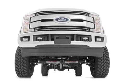 4.5 Inch Suspension Lift Kit w/Front Drive Shaft &amp; V2 Shocks 17-19 F-250/350 4WD Diesel Rough Country