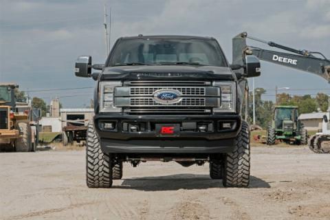 6 Inch Ford 4-Link Suspension Lift Kit w/Front Drive Shaft 17-19 F-250/350 4WD Diesel 4 Inch Axle w/Overloads Rough Country