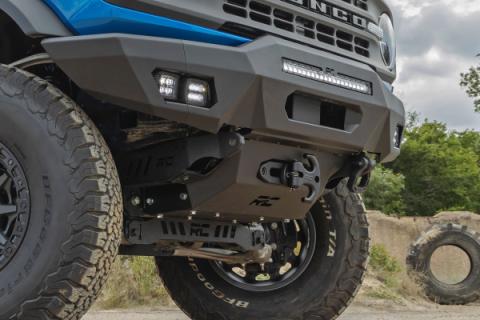 Hidden Winch Mount with 12000S Winch 21-Up Ford Bronco 4WD Rough Country