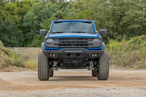 Hidden Winch Mount with 12000S Winch 21-Up Ford Bronco 4WD Rough Country