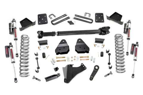 6 Inch Suspension Lift Kit w/Front Drive Shaft Vertex 17-19 F-250/350 4WD Diesel 4 Inch Axle w/o Overloads Rough Country
