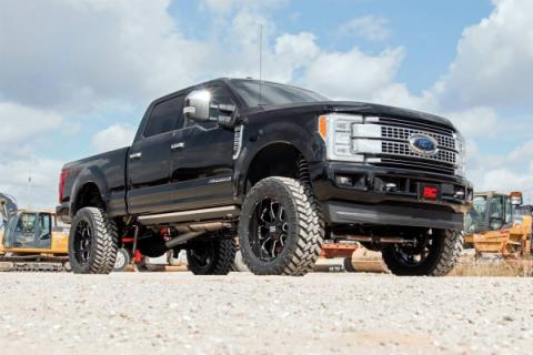 6 Inch Lift Kit 4-Link No OVLD M1 w/ M1 Rear Shocks Ford F-250/F-350 Super Duty (17-22) Rough Country