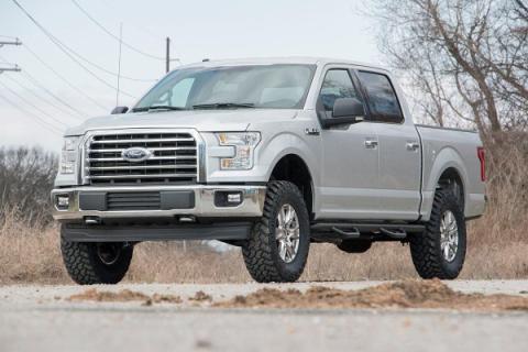 3.0 Inch Ford Bolt-On Arm Lift Kit w/ Vertex and V2 For 14-20 F-150 4WD Rough Country