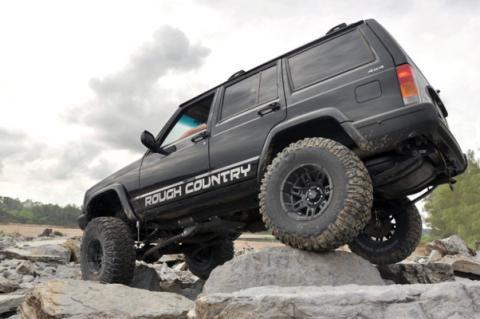 6.5 Inch Jeep Long Arm Suspension Lift System 84-01 XJ Cherokee-2.5L/4.0L/NP242 Rough Country