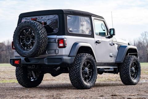 3.5 Inch Jeep Suspension Lift Kit Preminum N3 Stage 2 Coils &amp; Adj. Control Arms 18-20 Wrangler JL-2 Door Rough Country