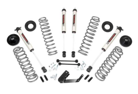 3.25 Inch Jeep Suspension Lift Kit w/V2 Shocks 07-18 Wrangler JK Rough Country