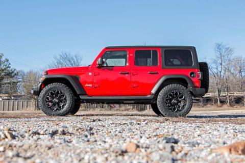 2.5 Inch Lift Kit Coils M1 Jeep Wrangler Unlimited Rubicon 4WD (2018-2023) Rough Country