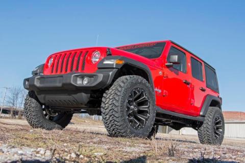 2.5 Inch Jeep Suspension Lift Kit V2 Shocks &amp; Springs 18-20 Wrangler JL Rough Country