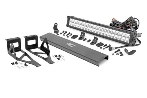 Ford 20 Inch LED Bumper Kit Chrome Series w/Amber DRL 05-07 F-250/350 Rough Country