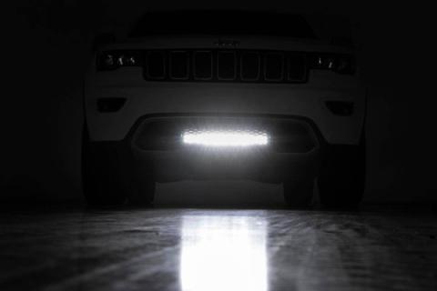 Jeep 20 Inch LED Bumper Kit Chrome Series w/Cool White DRL 11-20 WK2 Grand Cherokee Rough Country