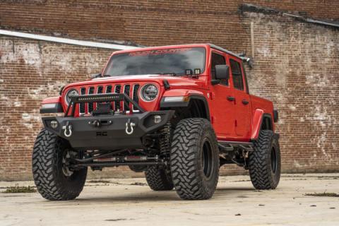 Jeep Quad LED Light Pod Kit -Black Series 18-20 JL 20-Up Gladiator Rough Country
