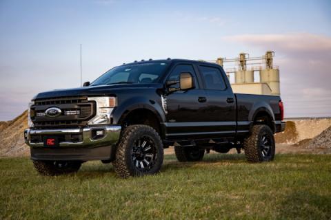 LED Light Kit Grille Mount 10 Inch Black Series Slimline 20-21 Ford Super Duty Rough Country