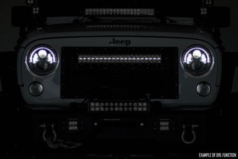 30 Inch CREE LED Light Bar Dual Row Black Series w/Cool White DRL Rough Country