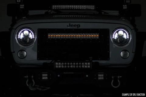 50 Inch CREE LED Light Bar Dual Row Black Series w/Amber DRL Rough Country