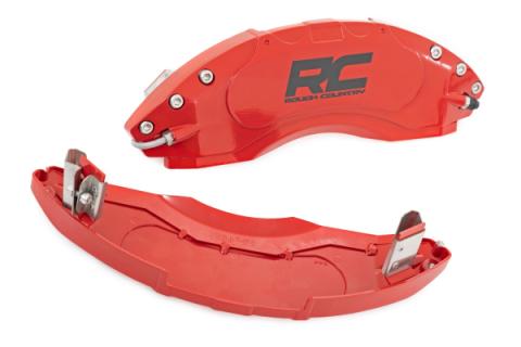 Caliper Cover Red 07-18 Jeep Wrangler JK Rough Country