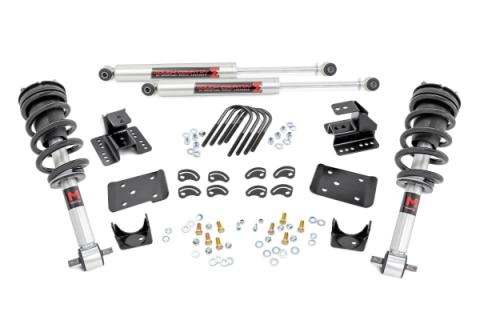 2 Inch Lowering Kit 4 Inch Rear Lowering M1 Silverado/Sierra 1500 (14-18 &amp; Classic) Rough Country