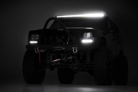 50 Inch Curved CREE LED Light Bar Single Row Black Series Rough Country