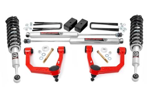 3.5 Inch Lift Kit Red UCA N3 Struts Toyota Tacoma 2WD/4WD (2005-2023) Rough Country