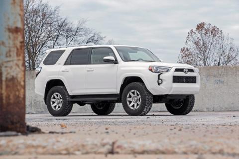 3 Inch Lift Kit Upper Control Arms RR Coils Vertex Red Toyota 4Runner (10-24) Rough Country