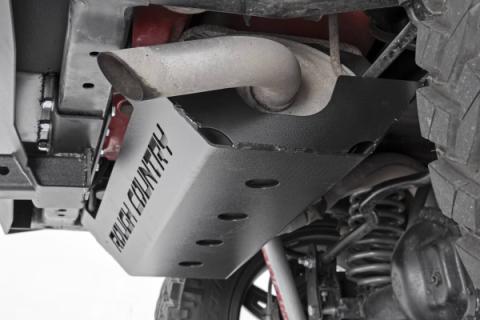Jeep Muffler Skid Plate 07-18 Wrangler JK Rough Country