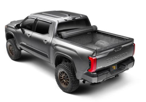 Revolver X4ts Hard Rolling Truck Bed Cover 2007-2021 Toyota Tundra 6 Foot 6 Inch Bed with Deck Rail System without Trail Special Edition Storage Boxes BAK