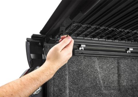 Revolver X4ts Hard Rolling Truck Bed Cover 2007-2021 Toyota Tundra 6 Foot 6 Inch Bed with Deck Rail System without Trail Special Edition Storage Boxes BAK
