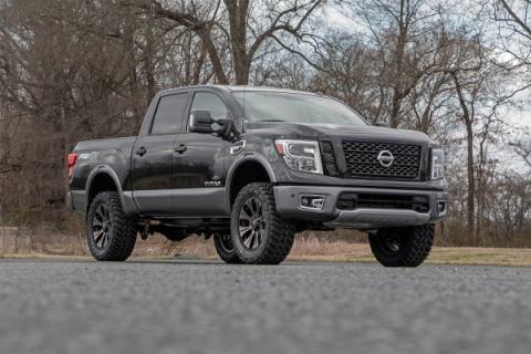 3 Inch Lift Kit Red Nissan Titan 2WD/4WD (2004-2024) Rough Country