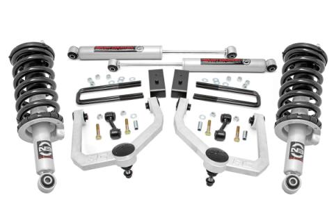 3 Inch Lift Kit N3 Struts and Shocks 17-21 Nissan Titan 4WD Rough Country