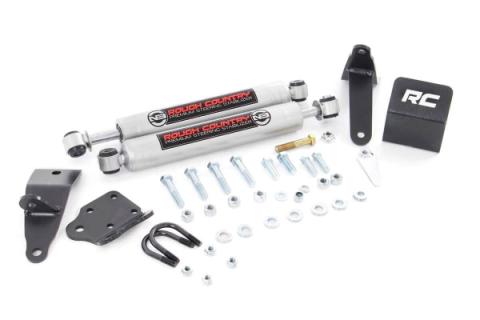 Dodge Dual Steering Stabilizer 03-13 RAM 2500 03-12 RAM 3500 Rough Country
