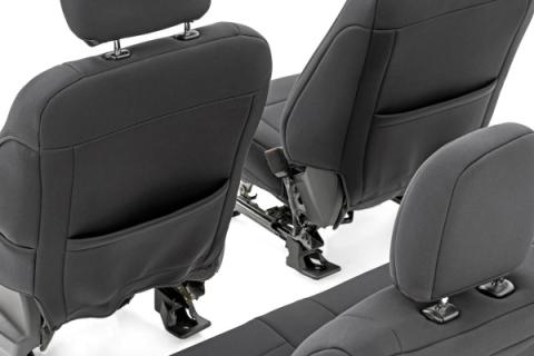 F-150 Neoprene Front Seat Cover Black 15-20 F-150 XL, XLT Rough Country