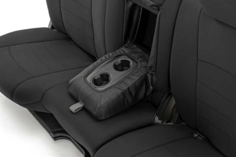Dodge Neoprene Front &amp; Rear Seat Covers 09-18 RAM 1500 Rough Country