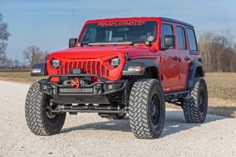 3.5 Inch Lift Kit C/A Drop FR D/S Non-Rubicon Jeep Wrangler Unlimited 4WD (24-26) Rough Country