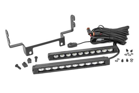 Honda Dual 10 Inch Slimline LED Bumper Kit 16-20 Pioneer 1000 Rough Country