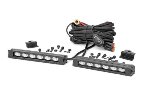 Honda Dual 6 Inch Slimline LED Bumper Kit 19-20 Foreman Rough Country