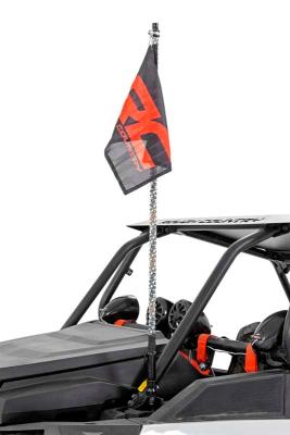 Polaris LED Whip Light Roll Cage Mounting Kit w/ LED Light Whips RZR 1000XP Turbo Rough Country