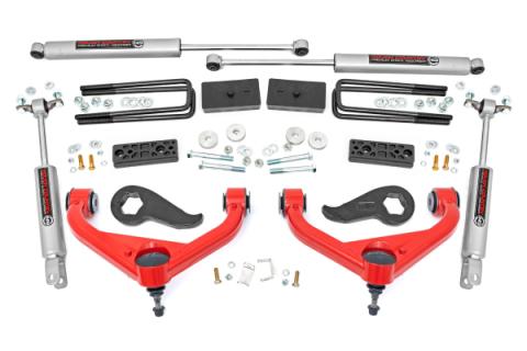 3 Inch Lift Kit Red Silverado/Sierra 2500HD/3500HD 2WD/4WD (20-26) Rough Country