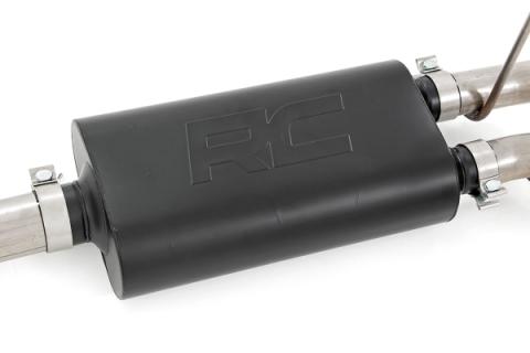 Dual Cat-Back Exhaust System w/Black Tips 09-18 RAM 1500 V8-4.7L, 5.7L Rough Country