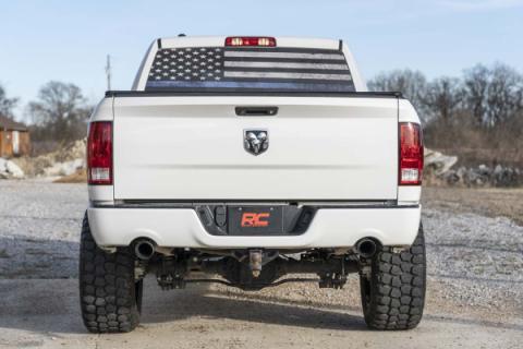 Dual Cat-Back Exhaust System w/Black Tips 09-18 RAM 1500 V8-4.7L, 5.7L Rough Country
